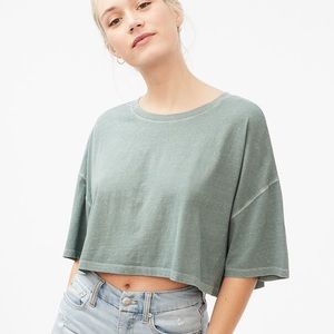 SET OF 2 Aeropostale Crop Boyfriend Tee